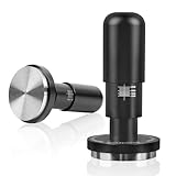 53mm Calibrated Espresso Tamper, Coffee Tamper with 20-35lbs Adjustable Pressure Feature, Springs Loaded Tamper, Anodized Aluminum Handle and Stainless Steel Base