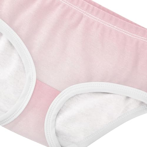 Joisal Cotton Girls Underwear Toddler Blush Pink White Gradient Little Girl Panties Cartoon Briefs Girls Undies 2t4