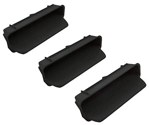 Escalera para piscina 3 pasos 3" profundidad set de 3 negro miniatura 1
