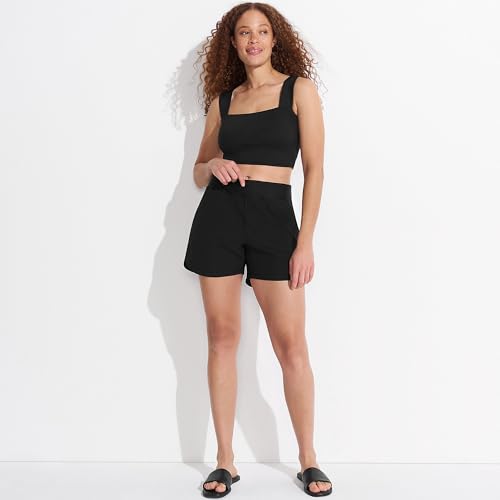 Lands' End Women's 5" Quick Dry Elastic Waist Board Shorts Swim Cover-up Shorts with Panty4