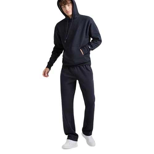 Champion Men's Powerblend Fleece Open Bottom Sweatpants, Original Navy, Large Tall - image 4