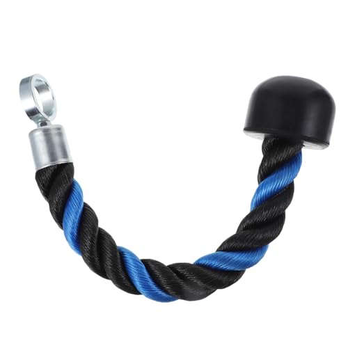 POPETPOP 高耐久トライセッププルダウンコード フィットネスプルロープ ケーブルマシン用ジムアクセサリー 滑り止め付き筋トレロープ 男女