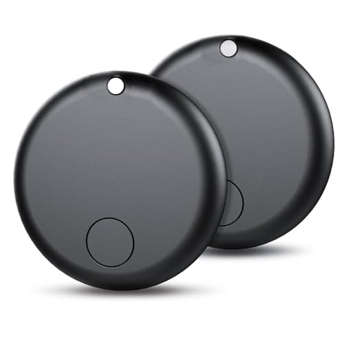 2026 Tracker Tags-2 Pack Item Locator for Android & iOS Bluetooth Tracker Key Finders Smart Tags Work with Apple Find My & Googles Find Hub