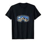 Mens Skiing Snowboarding Googles Ski Gear Lovers Gift T-Shirt