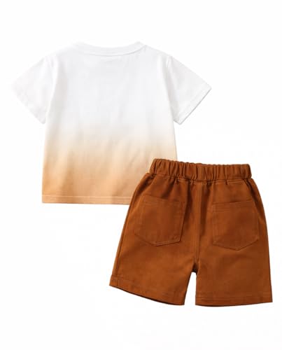 Image of Bold N Elegant Cotton Cute 3d Cartoon Printed Half Sleeve T-Shirt And Shorts Clothing Set For Infant Toddler Baby Boy Girl