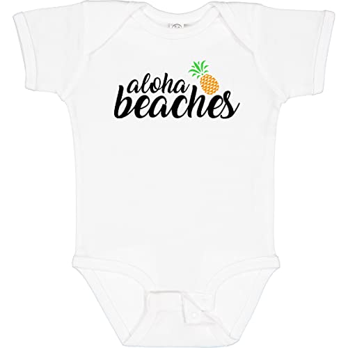 inktastic Hawaiian Pineapple Aloha Beaches Baby Bodysuit