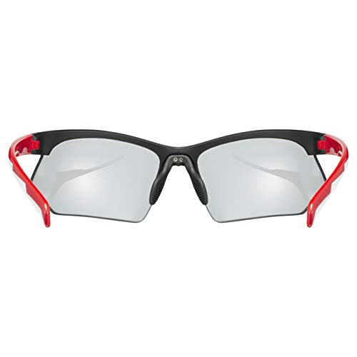 Uvex sportstyle 802 V Sportbrille, black red/smoke, one size – Ansicht 4