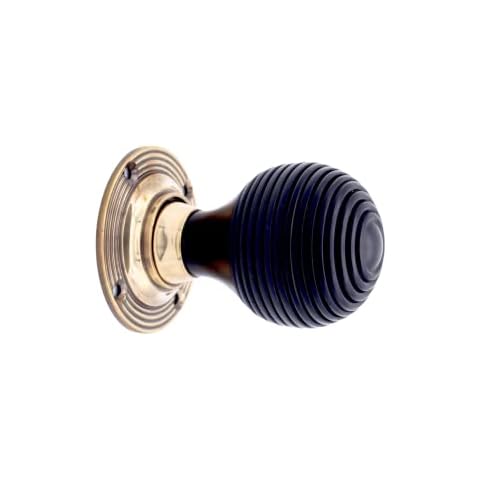 Infinity Decor Ebony Wood Door Knobs Cover