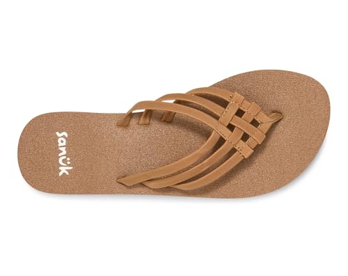 Image of Sanuk Women's Yoga Sandy | Yoga Mat Footbed | Flip Flops for Women | Yoga Sandals For Women