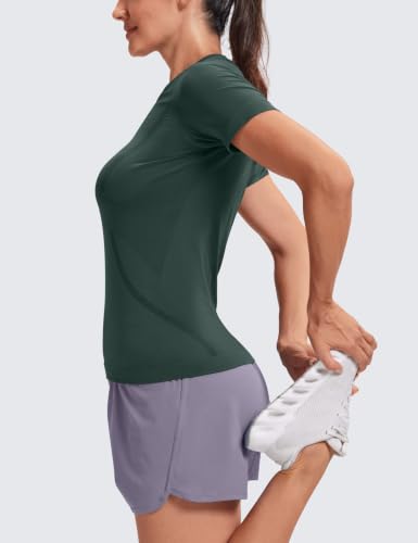 Image of MathCat Seamless Short Sleeve Workout Tops for Women