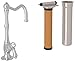 Rohl AKIT1435LMAPC-2 Kit Country Kitchen Filter Faucet with Column Spout and Mini Metal Lever Handle Complete with Filter in Polished Chrome Includes A1435Lm
