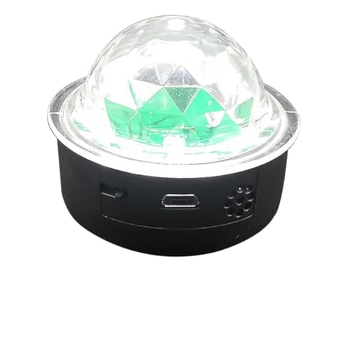 HAMPPLIES Lámpara de Escenario con Control de Sonido Bola de Cristal Rgb USB Recargable Luz Disco Portátil para Fiestas Bodas y Navidad