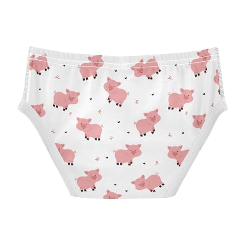 Boys' Underwear Cotton Little Boys Cute Pig Cartoon Briefs Soft Toddler Underwear 2T-8Y2