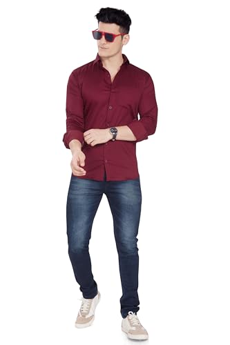 Image of DIVISIVE Men's Solid Slim Fit Shirt