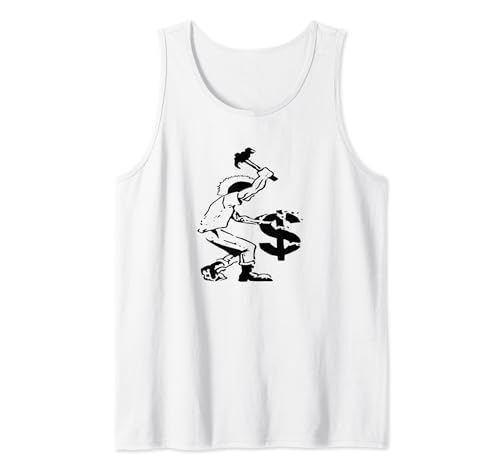 Smash Capitalism- Camiseta rebelde anticapitalista Camiseta sin Mangas