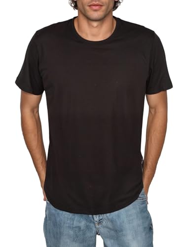 DENIMFY Tshirt Herren lang geschnitten Set 100% Baumwolle Regular Fit DFPaco 4er Pack Basic Rundhals Kurzarm Sommer Tee Shirt, Größe:XL… – Ansicht 2
