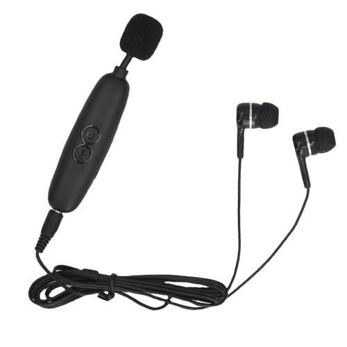 Dpofirs Amplificatore Audio per Anziani, Dispositivo Potenziamento del Suono di Riduzione del Rumore con Clip del Colletto, Batteria da 150 MAh, Controllo del Volume Regolabile