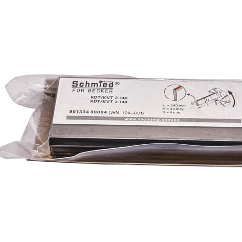 Image of 4Pcs Carbon Vane WN124-031 90133400004 for Becker Pump KDT 2.140, KVT 2.140, KDT 3.140, KVT 3.140, KL 1.140 240-48-4mm