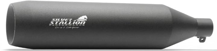 sporty plus exhaust system for royal enfield j series 350, +1.5 bhp boost, +3 nm torque, thump amplifier, low rpm performance (black matte)