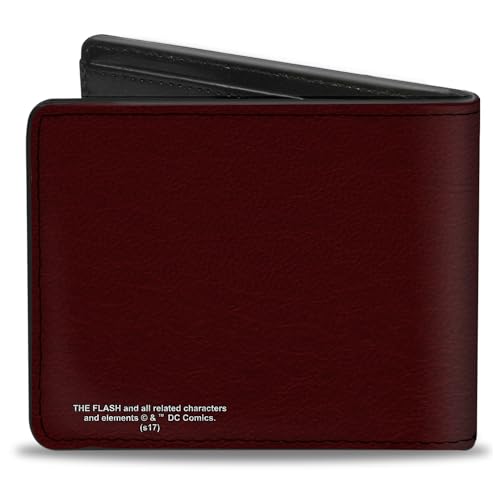 Image of Buckle-Down Men's Buckle-down Pu Bifold Bi Fold Wallet, Maroon, 4.0 x 3.5 US