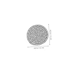 Zoom IMG-1 elayard 8 pezzi sottobicchieri intrecciati