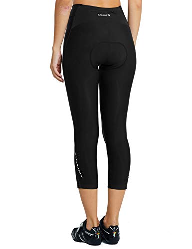 image for BALEAF Women's 3D Padded Cycling Bike Capris Breathable 3/4 Pants Tigh