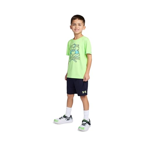 Image of Under Armour Boys' 2-piece Short Sleeve Graphic T-Shirt and Shorts Set, Lightweight & Breathable
