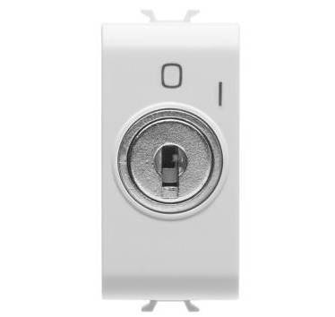 Interruptor 1 módulo Gewiss Chorus de llave bipolar 10AX blanco para restringir encendido de luces