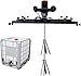Power Mixer Pneumatic Agitator Clamp-On Drum Agitator Industrial-Grade Pneumatic Shaker Paint Stirring Tool，3000W Electric Paint Mixer, Tank Agitator with Folding Propeller and Mounting BRAC