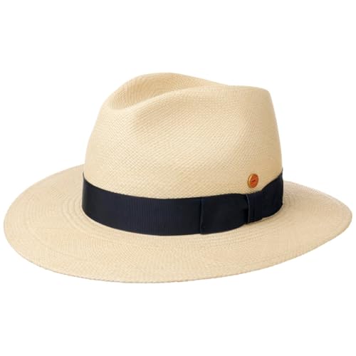 Mayser Menton Panamastrohhut Fedora Traveller Hut UV-Schutz Made in EU Herren Sommer Natur 56 cm