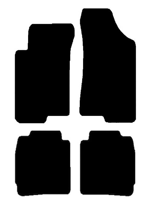 2007-2009 Kia Spectra Custom Carpeted Floor Mats (Black)
