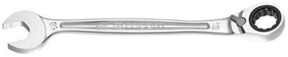 Facom Metric 36 mm Satin Chrome Combination Ratchet Spanner