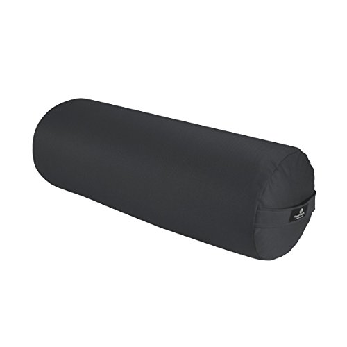 Image of Hugger Mugger Round Yoga Bolster - Firm Round Shape, Higher Profile, Great Under Knees, Soft Support, Handmade in The USA
