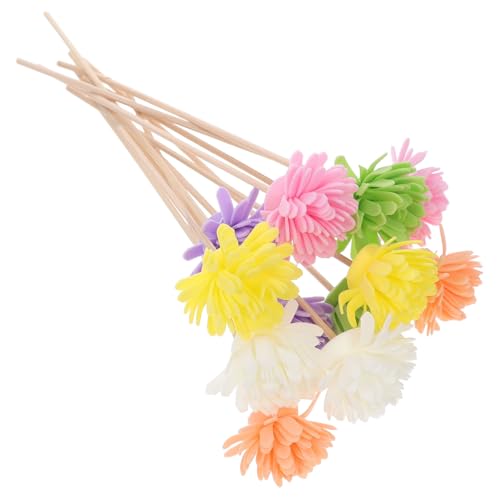 Hemobllo 12pcs Diffuser Sticks for Home Fragrance Decorative Scent Sticks Faux Flower Design Diffusion for Offices Hotels and More