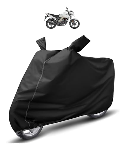 Image of Auto Hub Waterproof Bike Cover Compatible with CB Unicorn Dustproof, UV Protection Two Wheeler Bike CB Unicorn Cover - Black