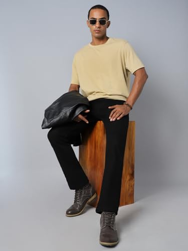 Image of HIGH Star Men's Relaxed Fit Mid Rise Jeans