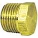 Imperial 90315 Brass Pipe Thread Hexagon Plug, 1/2", Per Package Of 10