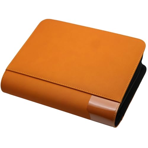 Image of greeting card book organizer,christmas card photo album,birthday card organizer binder,for greeting card box keepsake storage and display,holds 84 cards (orange)