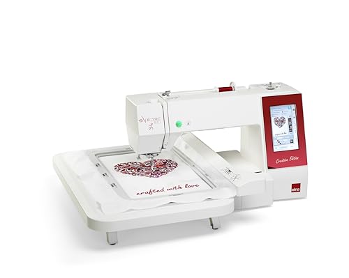 Elna eXpressive 830L Creative Edition computerized Embroidery-Only Machine with extra-large embroidery field 7.8' x 14.1', Superior Needle Threader, 4 Included...