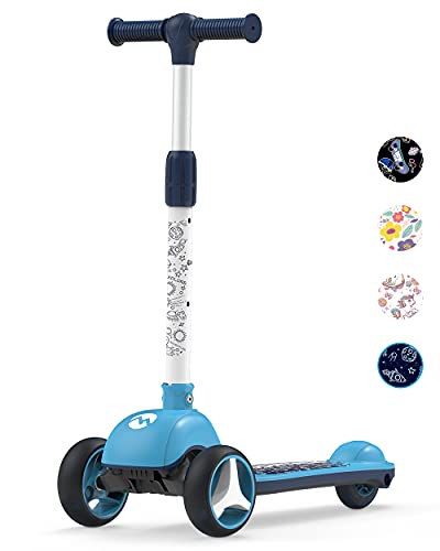 Toddler Scooters for Kids 3-5/5-7/8-12 Years Old, Boy's Foldable 3 Wheel Scooter...