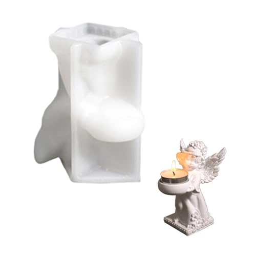 Elegante figura angélica para decoración de pasteles, accesorio de silicona resistente, suministros de manualidades para cumpleaños y celebraciones, decoración del hogar