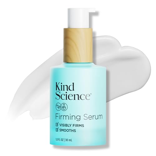 Kind Science Firming Serum, Anti Aging Face Treatment, Lightweight Facial Serum With Retinol Alternative Bakuchiol & Peptides, Fragrance Free, For Sensitive Skin and All Skin Types, 1 fl oz