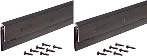 M-D Building Products 68254 1-1/4-Inch EPDM 36-Inch DB006 Commercial Grade Door Sweep, Brown/Marron Pack of 2