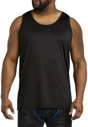 Harbor Bay by DXL Men's Big and Tall Sweat Resistant Stretch Tank T-Shirt