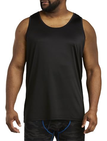 Harbor Bay by DXL Men's Big and Tall Sweat Resistant Stretch Tank T-Shirt