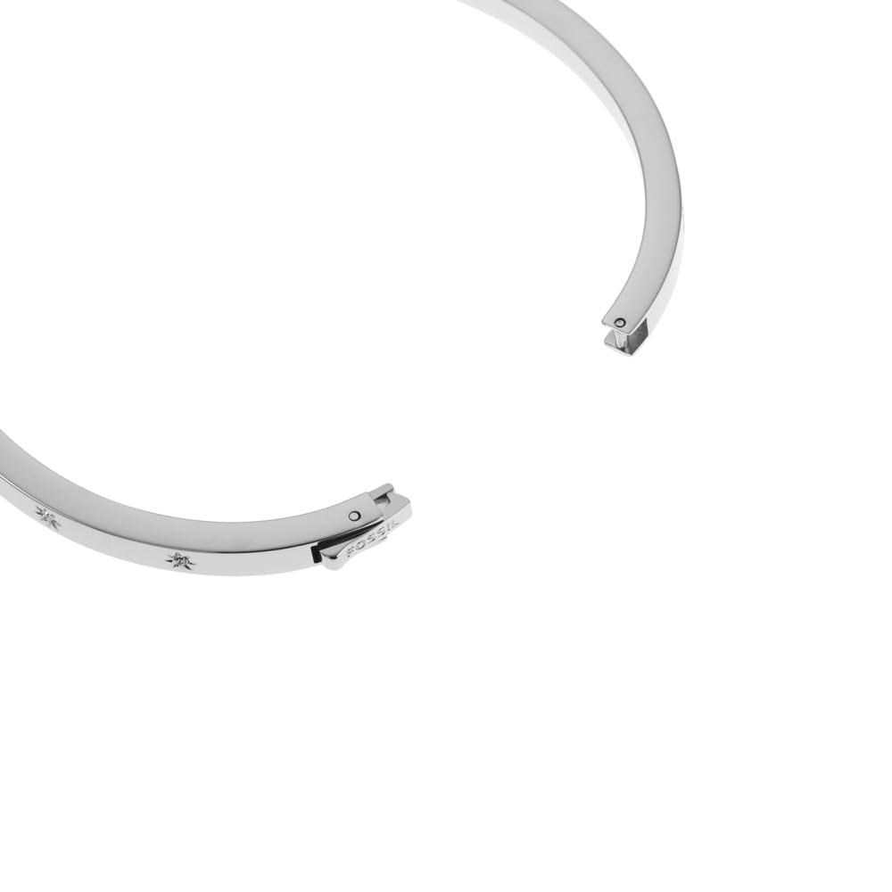 Fossil Sadie Damenarmband aus Edelstahl mit Druckknopfverschluss