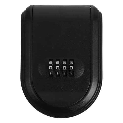 NIYANGLE Caja De Seguridad para Llaves con Código Reajustable Montada En Pared 5.03X3.66X1.69 Pulgadas Caja De Almacenamiento Segura para Llaves De Casa Oficina Y Coche Al Aire Libre