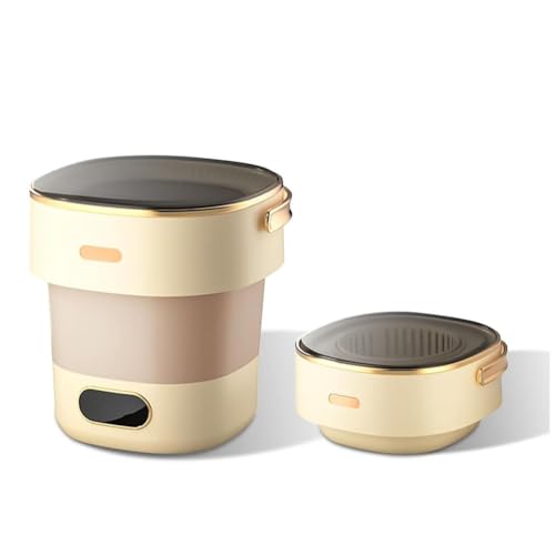 Lavadora portátil - Mini lavadora secadora con temporizador de 3 velocidades para lavandería pequeña, dormitorios, camping y viajes