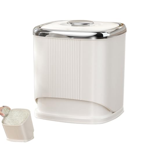 Contenedor de Arroz Genérico | Contenedor Hermético Para Cereales Con Dispensador | Bandeja De Arroz Impermeable A La Humedad - Para Soja, Maíz, Armario, Encimera, Cantina