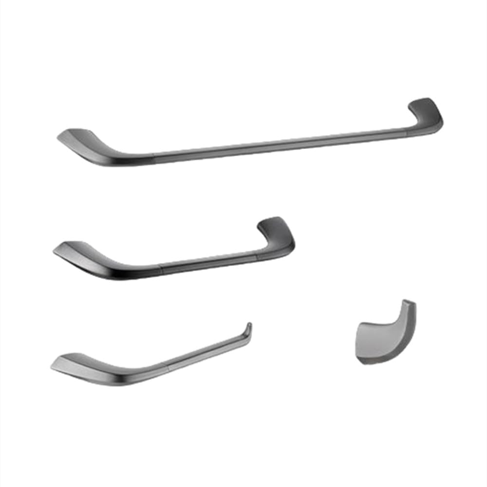 Porte-serviettes anneau en acier inoxydable gris pour décoration murale de douche